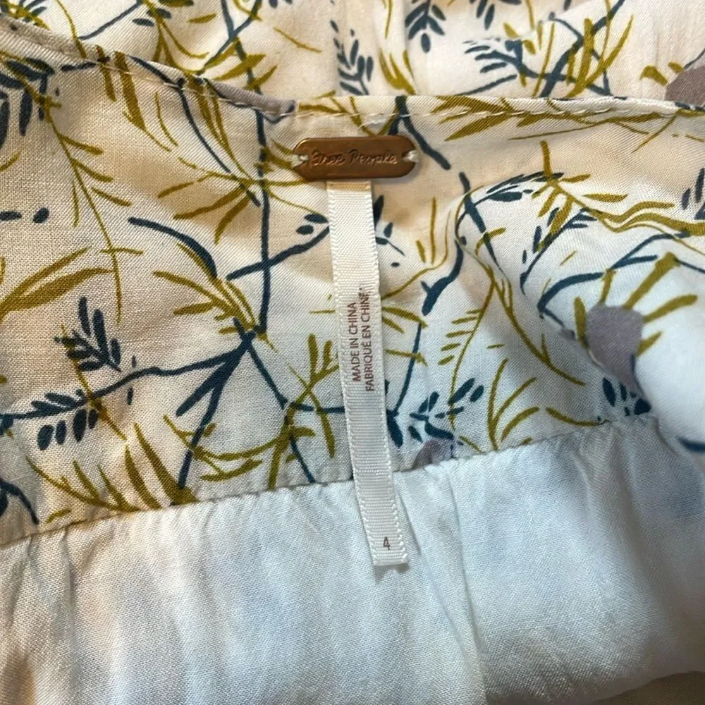 Free People Magnolia Mini Dress Floral S